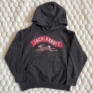 Kennywood Jack Rabbit Hoodie Sweatshirt Size Youth Small Roller Coaster Gray